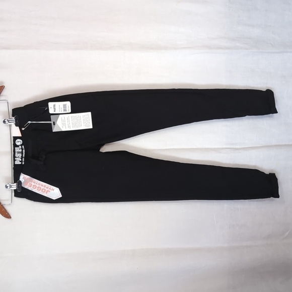 Pastel Black Hyperstretch Jogger Pant Elastic Waistband Size 3 New with Tags - Picture 1 of 7